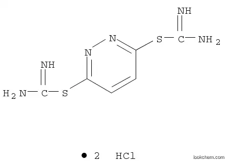 Molecular Structure of 52494-69-6 (Carbamimidothioic acid, 3,6-pyridazinediyl ester, dihydrochloride)